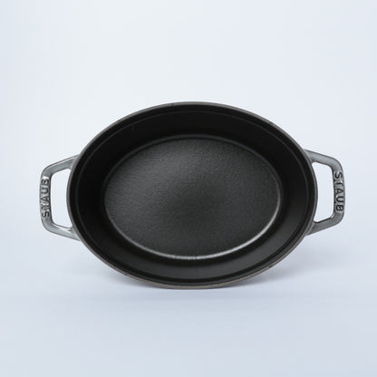 ピコ・ココット オーバル 23cm グレー