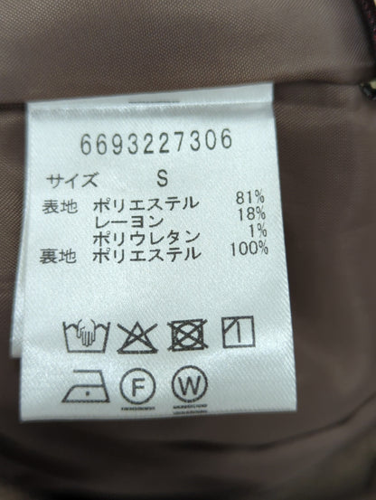 ツイードセミワイドタックパンツ(セットアップ可)