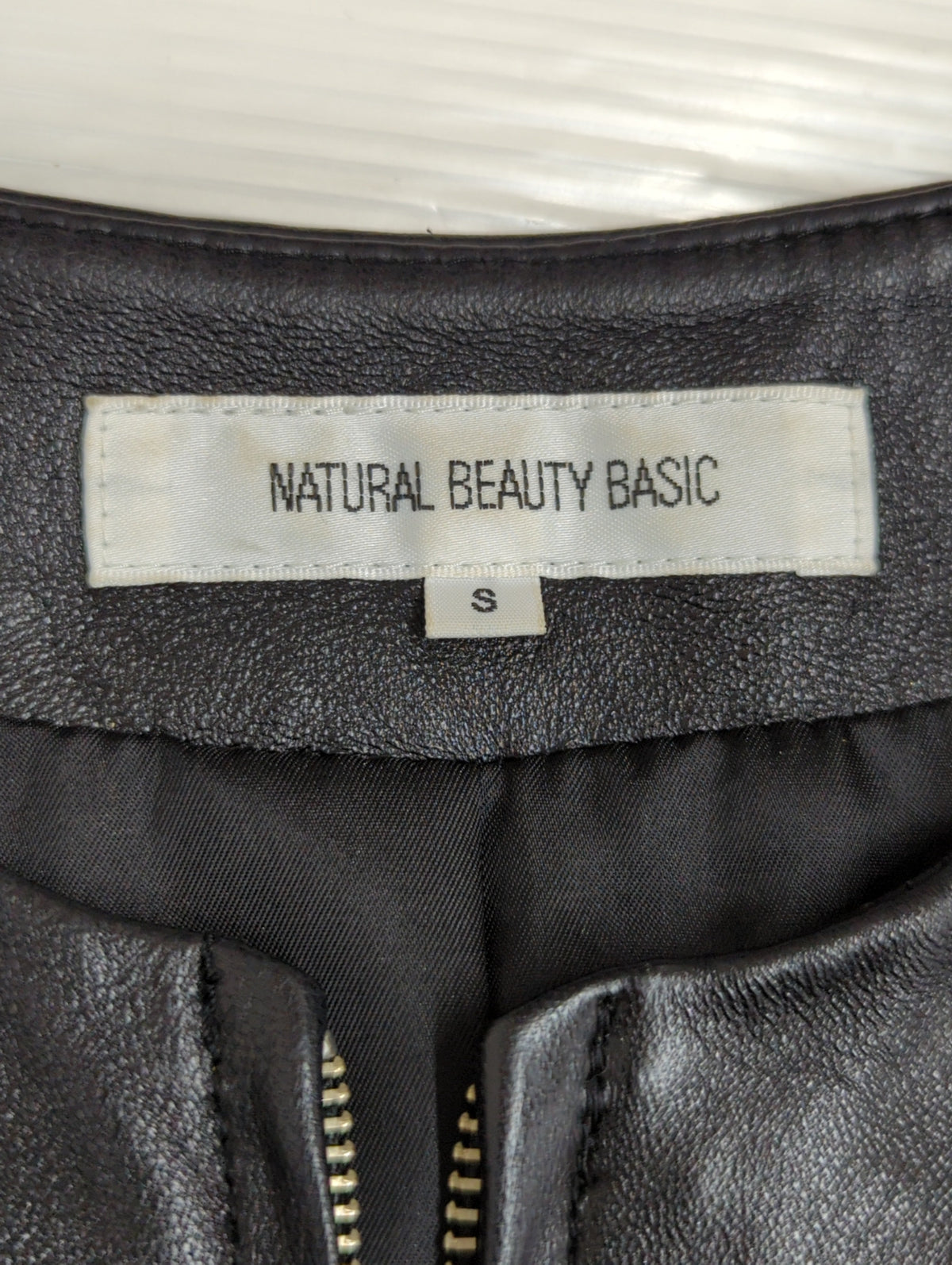 NATURAL BEAUTY BASIC:レザーアウター