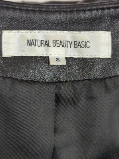 NATURAL BEAUTY BASIC:レザーアウター