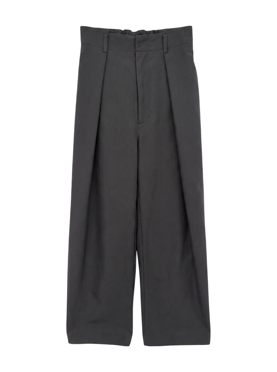 <セットアップ対応>タックセミワイドパンツ