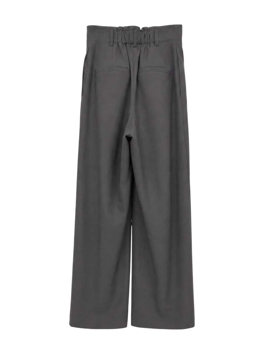 <セットアップ対応>タックセミワイドパンツ