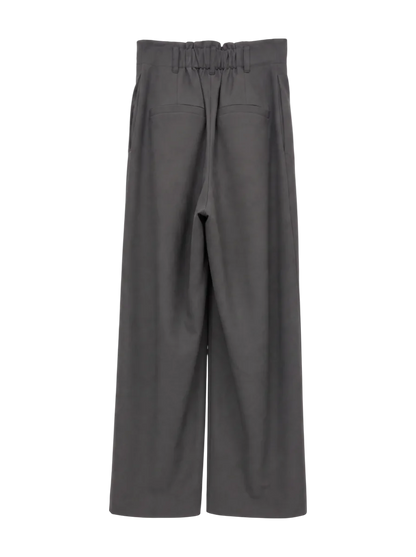 <セットアップ対応>タックセミワイドパンツ