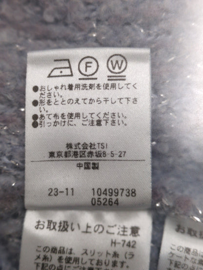 ラメブークレカーディガン