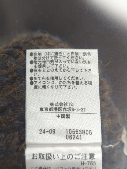 スタンドネックショート丈ジップニットブルゾン