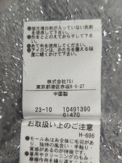 ラメシャギーニットカーディガン