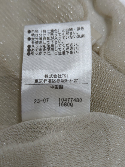 ラメシアー長袖カットソー