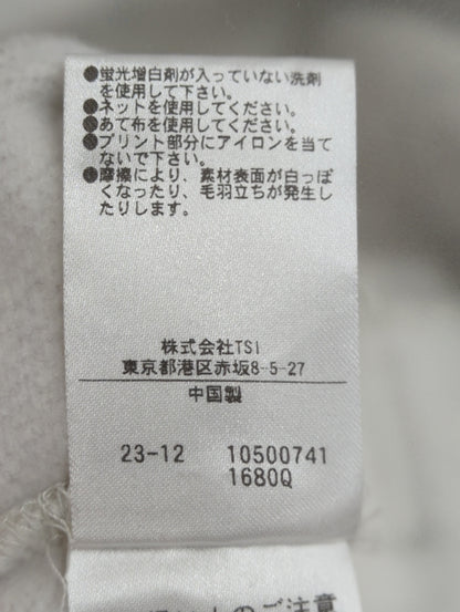 カレッジロゴボリュームスリーブ裏起毛スウェット