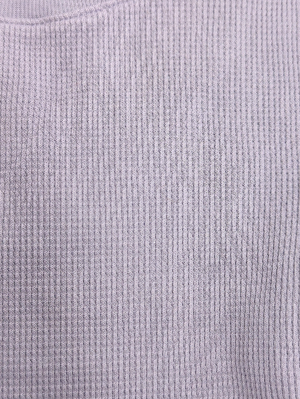 ワッフルバックオープンカットソー