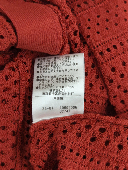 透かし編みニットワンピース