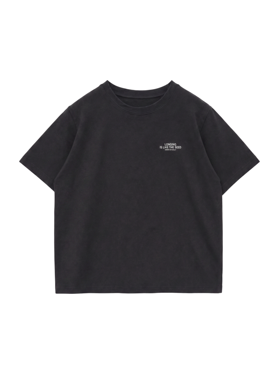 チュール×ロゴTシャツ