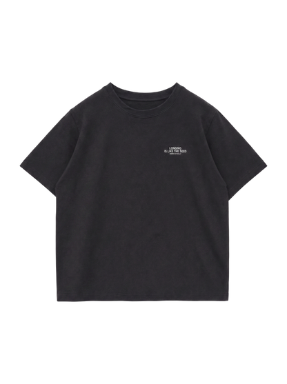 チュール×ロゴTシャツ