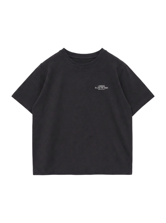 チュール×ロゴTシャツ
