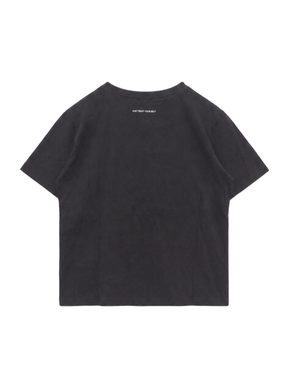 チュール×ロゴTシャツ