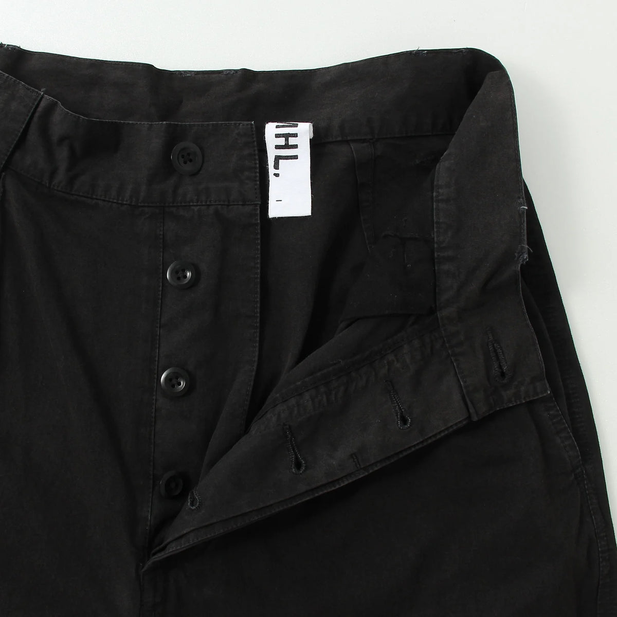 GARMENT DYE COTTON PLAINWEAVE TROUSERS