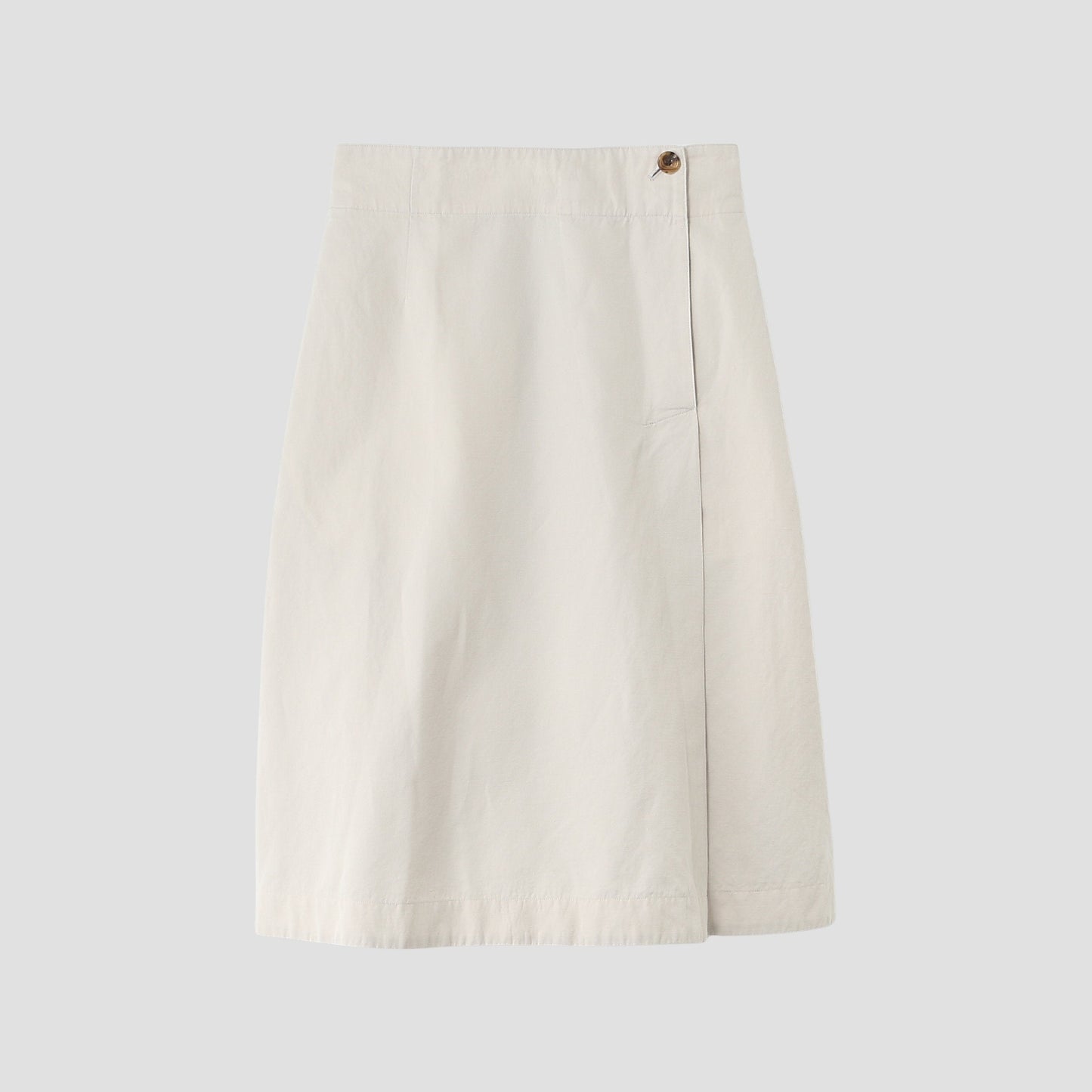 COTTON LINEN TWILL SKIRT