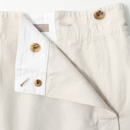 COTTON LINEN TWILL SKIRT