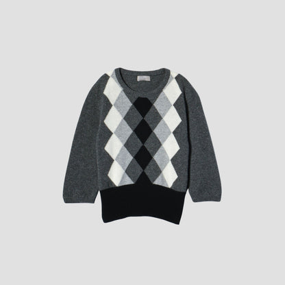 GRAPHIC ARGYLE KNIT