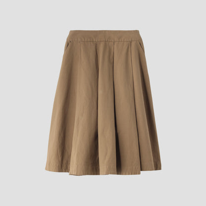 COTTON LINEN DRILL SKIRT