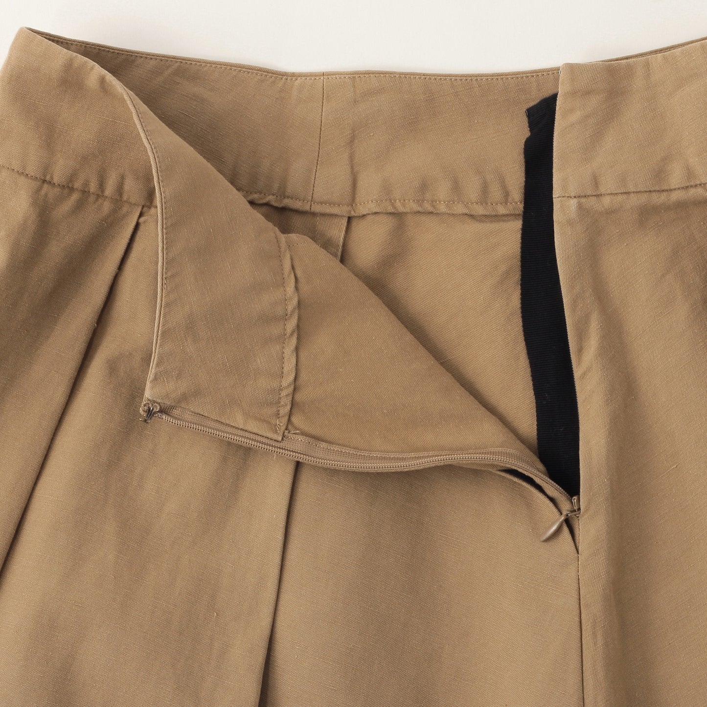 COTTON LINEN DRILL SKIRT