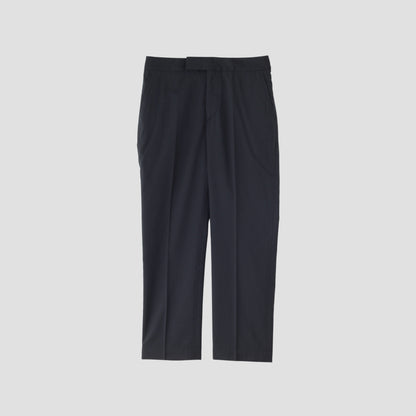 FINE WOOL POPLIN TROUSERS