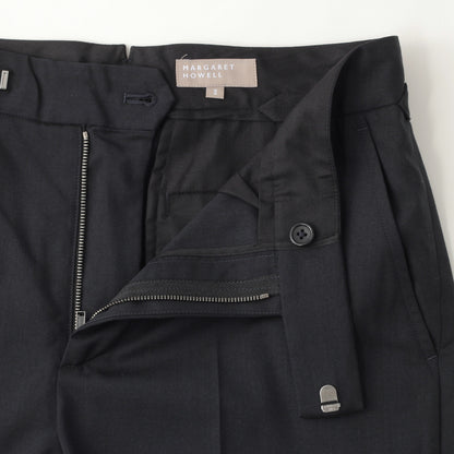 FINE WOOL POPLIN TROUSERS