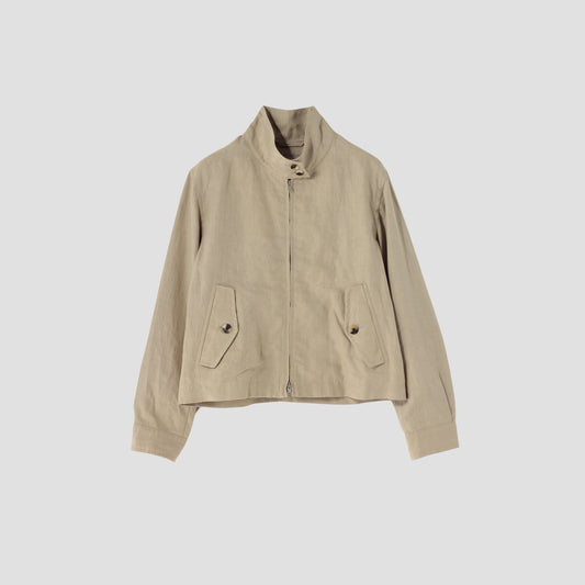DENSE LINEN POPLIN BLOUSON