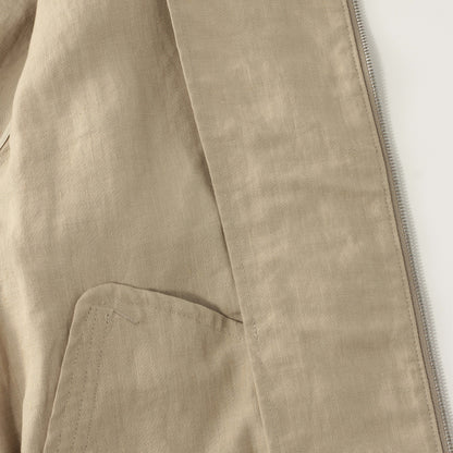 DENSE LINEN POPLIN BLOUSON