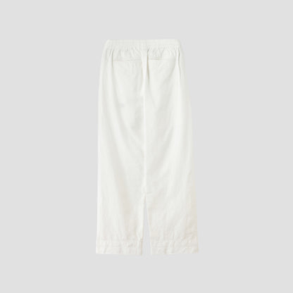 LINEN COTTON TWILL TROUSERS