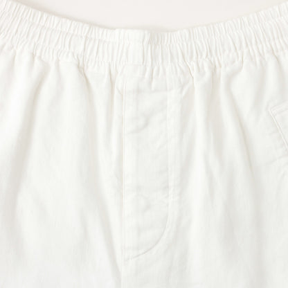 LINEN COTTON TWILL TROUSERS