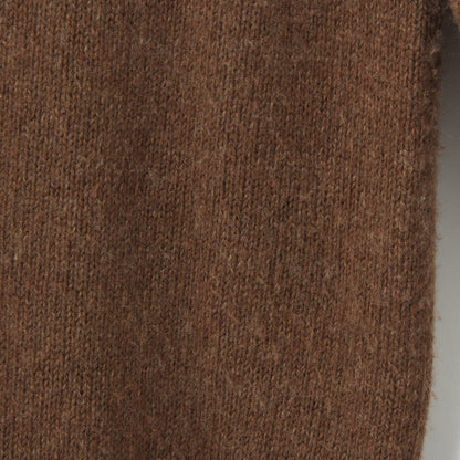 COTTON CASHMERE TWIST SADDLE CREW KNIT