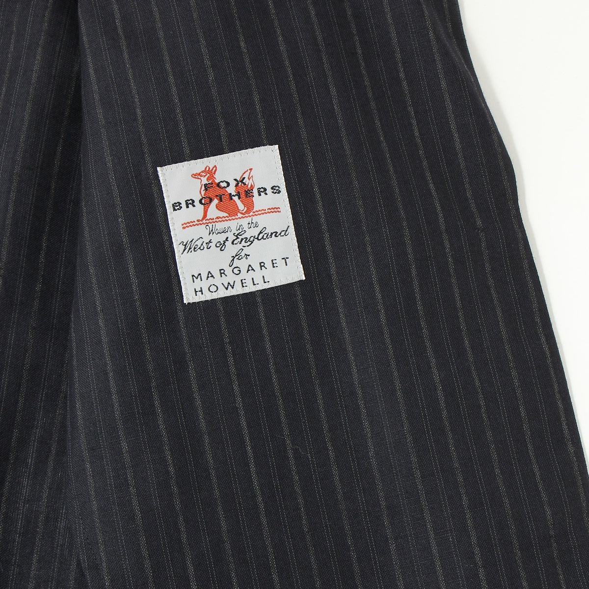CHALK STRIPE LINEN WOOL JACKET