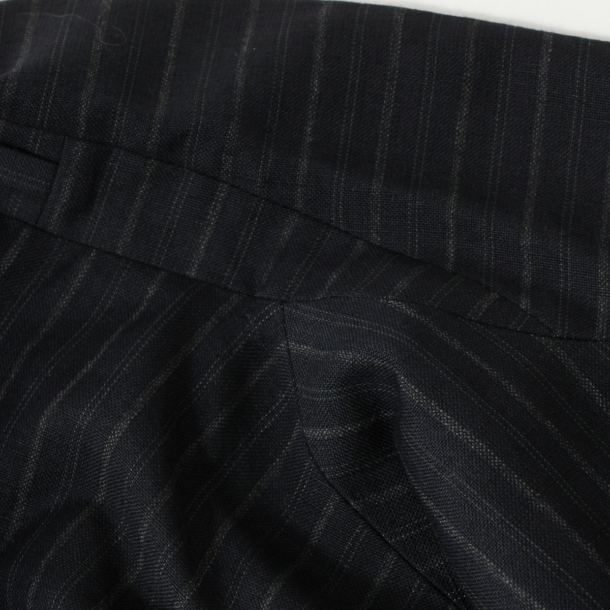 CHALK STRIPE LINEN WOOL JACKET