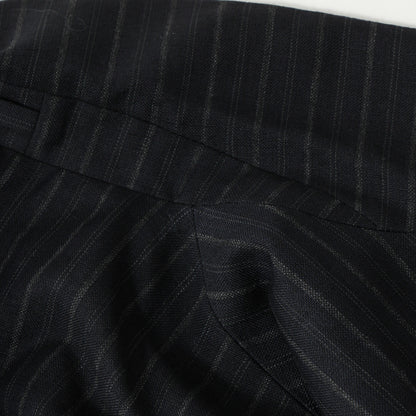 CHALK STRIPE LINEN WOOL JACKET