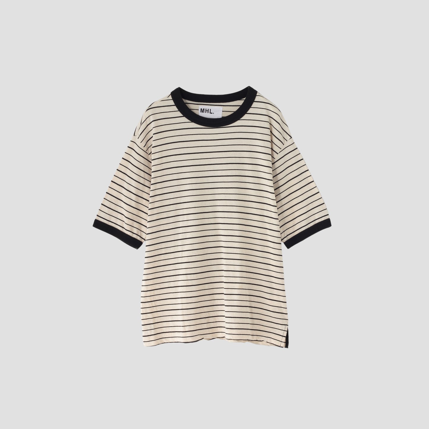 COTTON LINEN STRIPE JERSEY