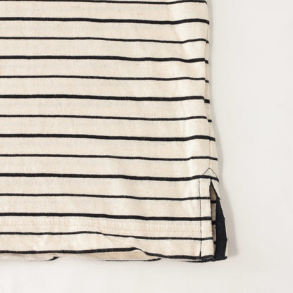 COTTON LINEN STRIPE JERSEY