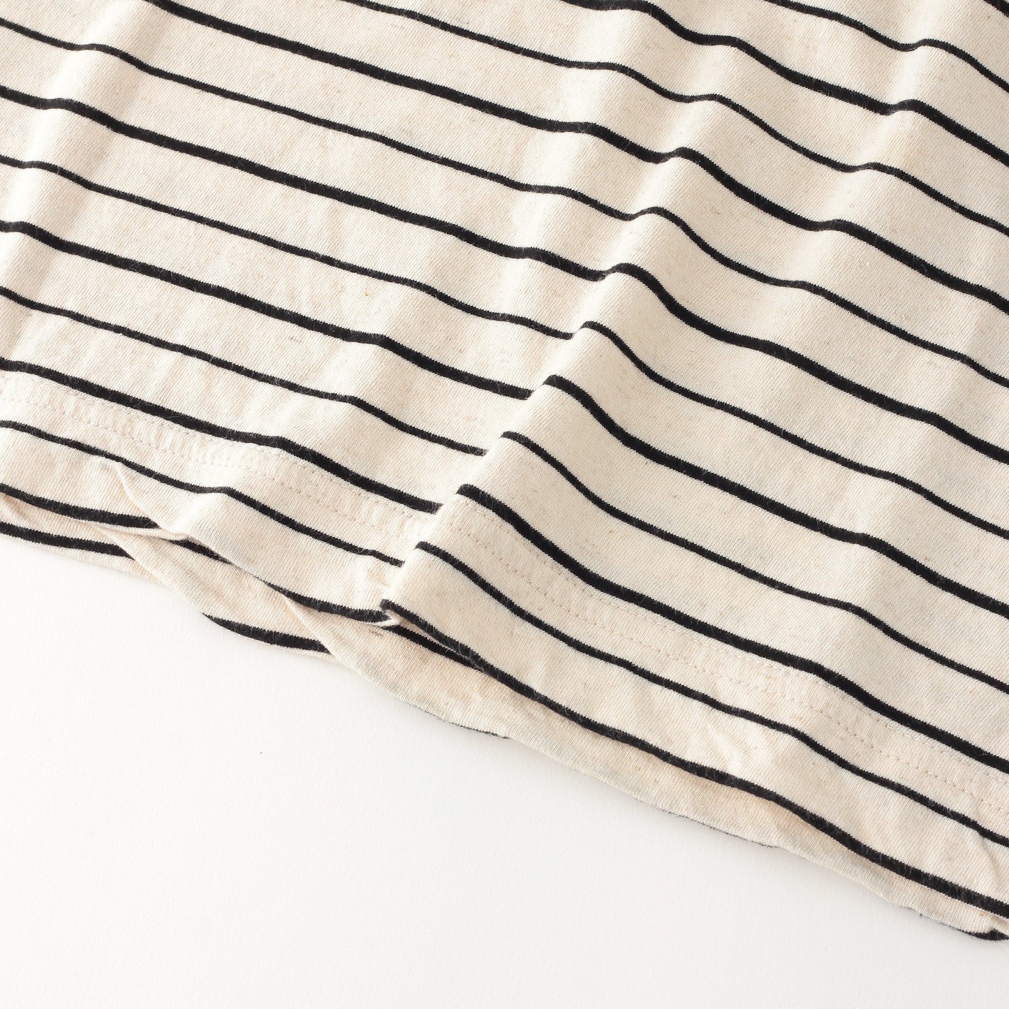 COTTON LINEN STRIPE JERSEY