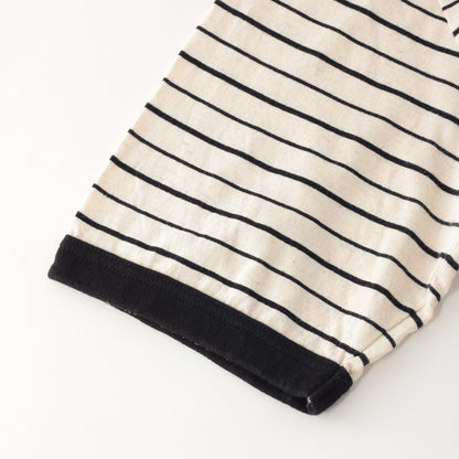 COTTON LINEN STRIPE JERSEY