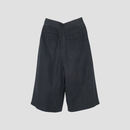 COATED LINEN PLAINWEAVE TROUSERS