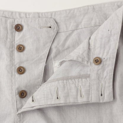 LINEN COTTON CANVAS TROUSERS