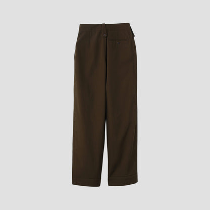 DRY WOOL TWILL TROUSERS