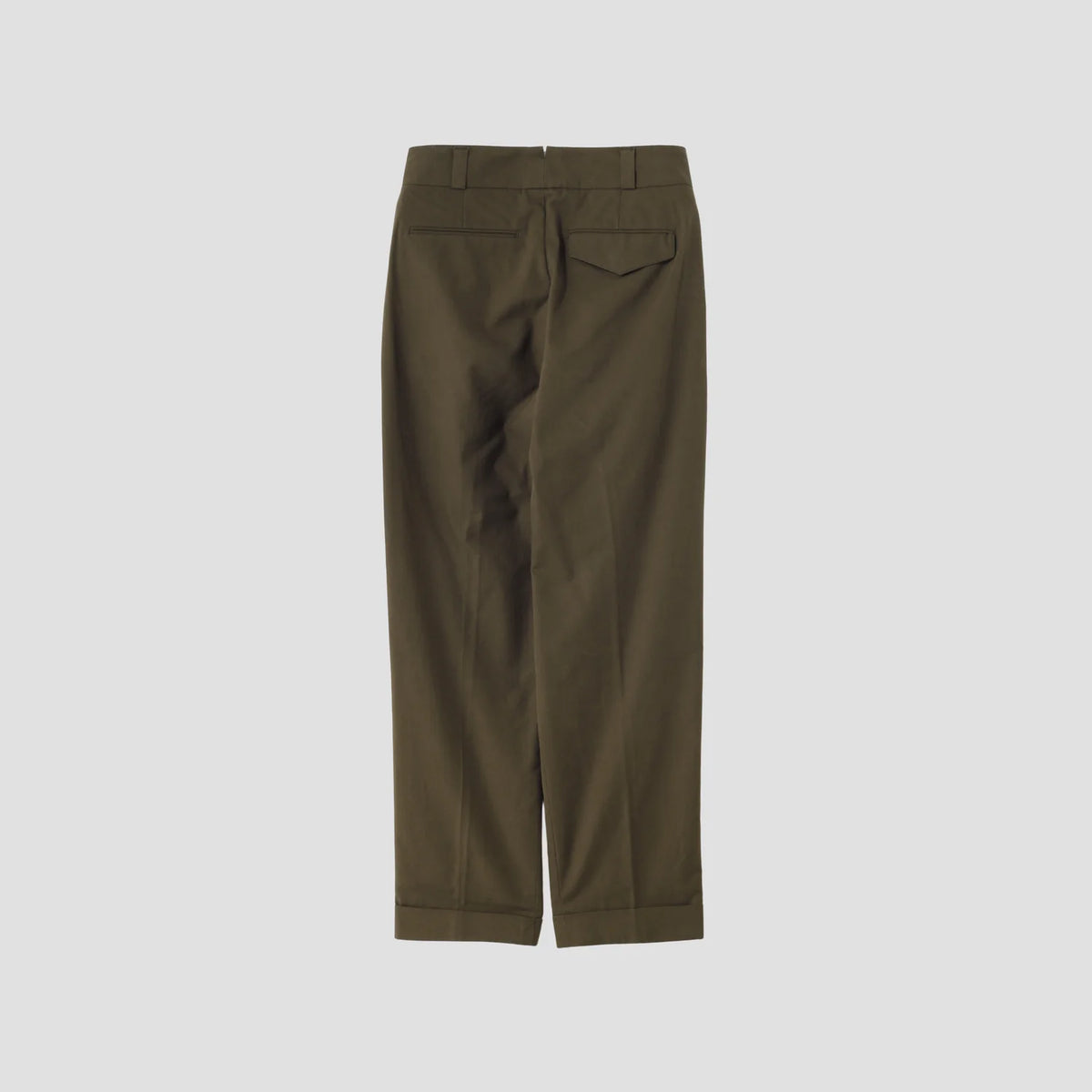 MATT COTTON TWILL TROUSERS