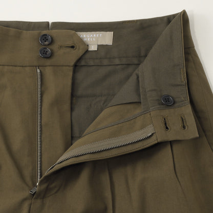 MATT COTTON TWILL TROUSERS