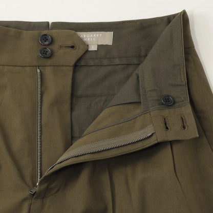 MATT COTTON TWILL TROUSERS