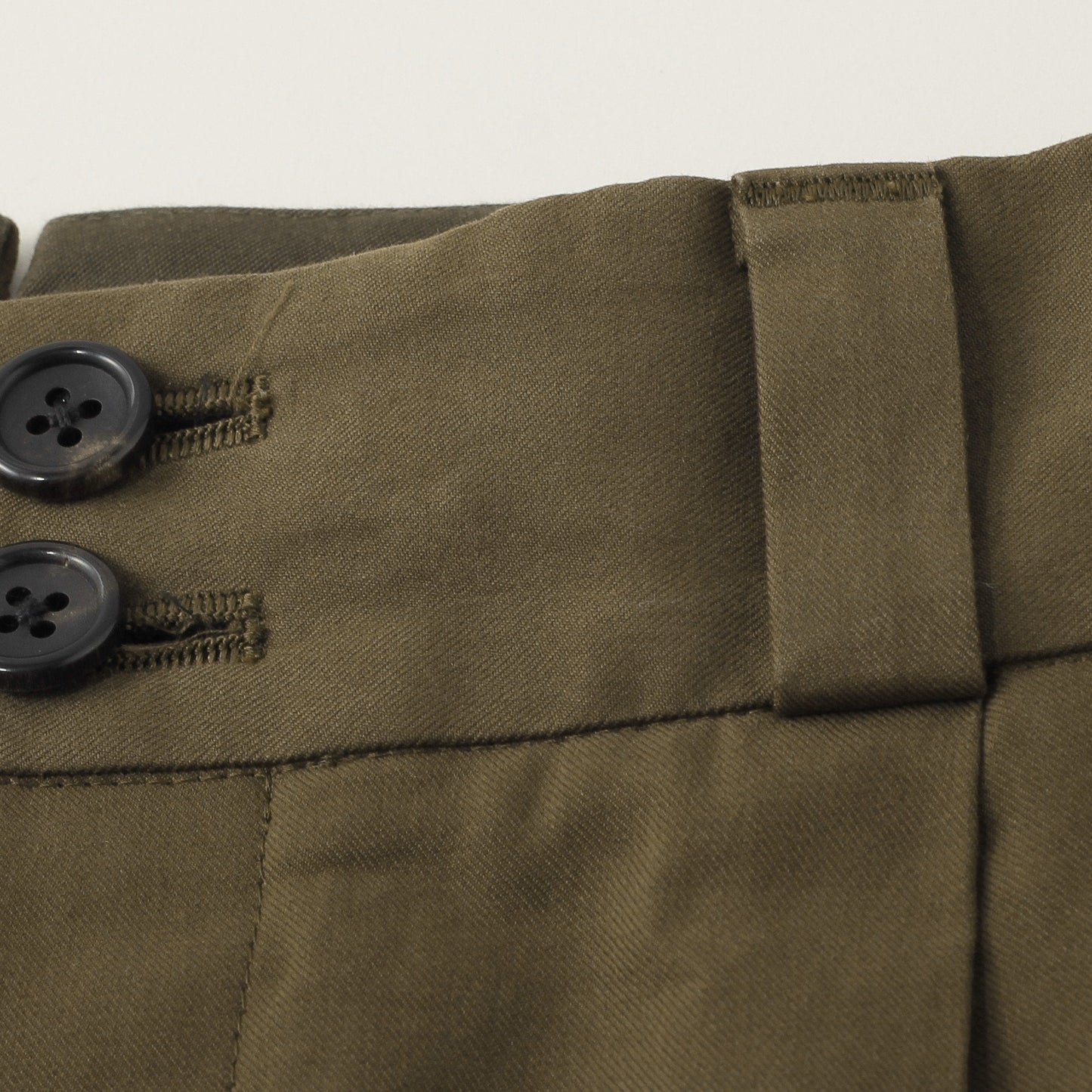 MATT COTTON TWILL TROUSERS