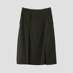 COMPACT COTTON WOOL SKIRT