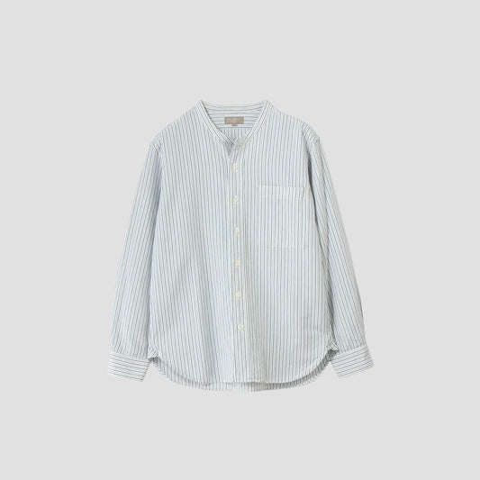 WASHED LINEN COTTON POPLIN SHIRT