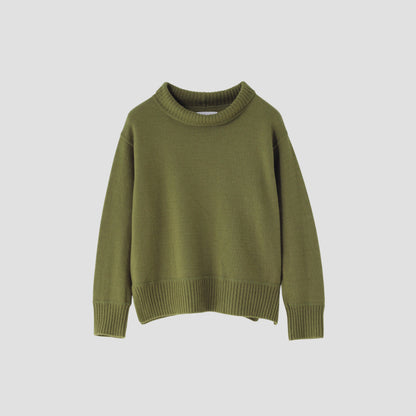 FELTED ROUGH WOOL KNIT