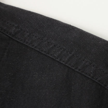 COTTON LINEN PLAIN WEAVE BLOUSON