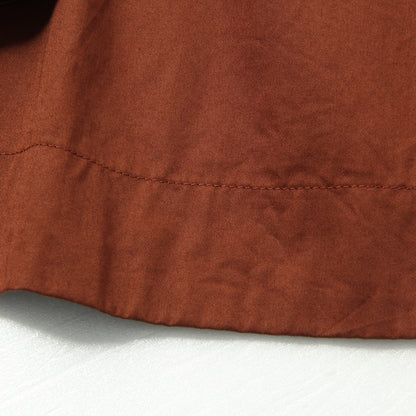 WASHED COTTON SATIN SKIRT